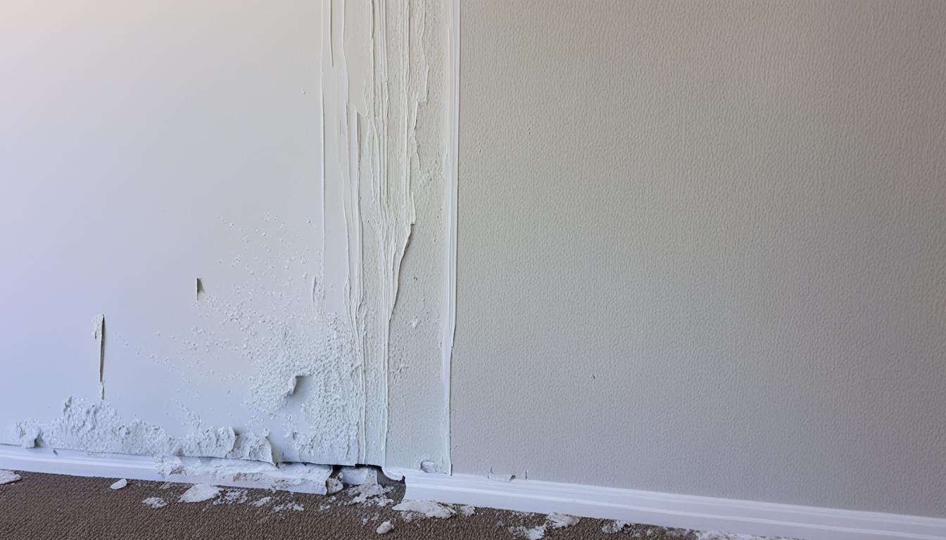 How much water does it take to ruin drywall?